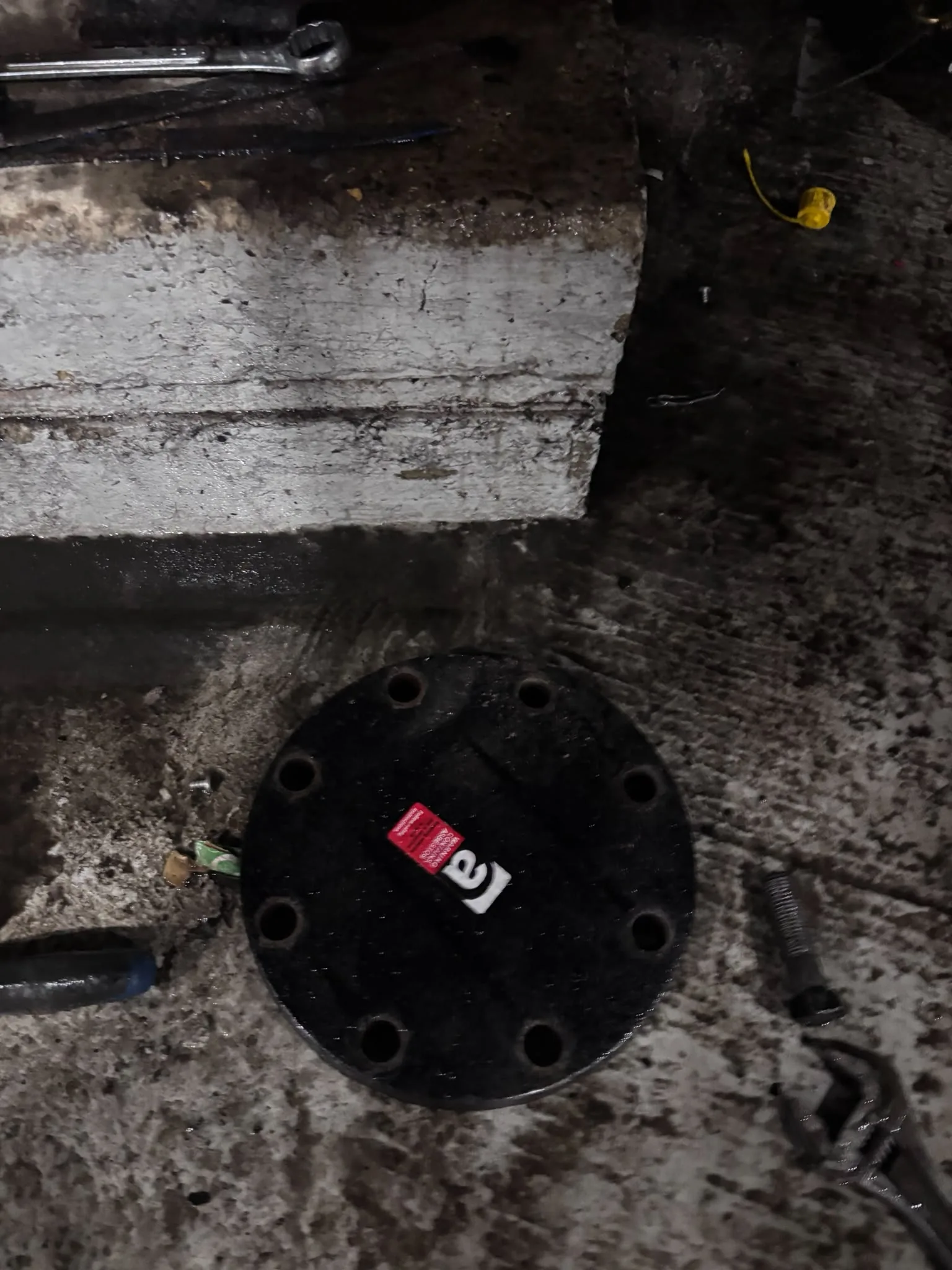 Artex scraping from a concrete ceiling during St Paul's refurbishment